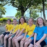 Caroline, Katharina, Natalie, Felix und Theo aus der Mountainbike-AG der Ewaldschule