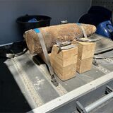 Eine Granate aus dem Zweiten Weltkrieg.