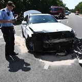 Auf der B58 kam es am Freitagnachmittag zu einem schweren Unfall.