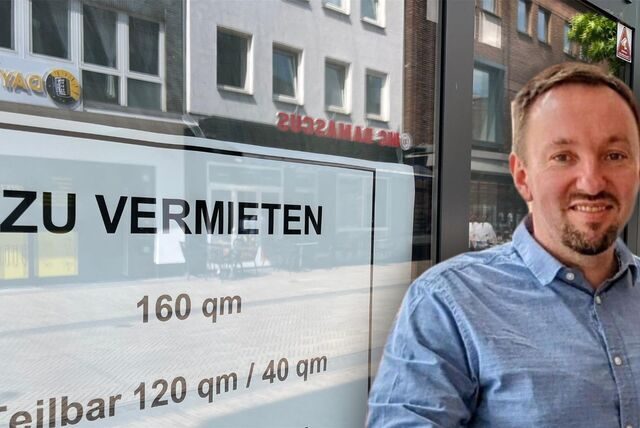 Auf der Lippestraße und in anderen Teilen der Dorstener Altstadt gibt es einige Leerstände. Christoph Krafczyk befürchtet, dass es noch mehr werden könnten.