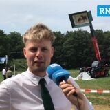 Alex Graff hatte kaum noch Stimme nach den Feiern am Samstag und Sonntag. Seinen Job als einer von vier Wiesensprechern am Montag konnte er nur zum Teil erfüllen. Der Jungschütze kam trotzdem zu uns zum Interview.