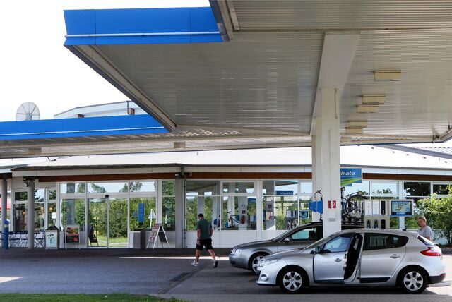 Die Autobahnraststätte Recknitz-Niederung West an der Autobahn A 19 bei Spoitgendorf
