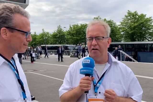 Oliver Volmerich und Georg Thanscheidt haben als Reporter den Besuch des Bundespräsidenten begleitet.