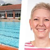 Links Freibad Copa Ca Backum und rechts Kerstin Walberg.