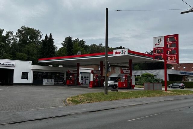 Diese Tankstelle in Dorsten ist am Mittwoch überfallen worden.
