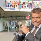 Reisezentrum im Hauptbahnhof Recklinghausen mit Bürgermeister Christoph Tesche (Recklinghausen).