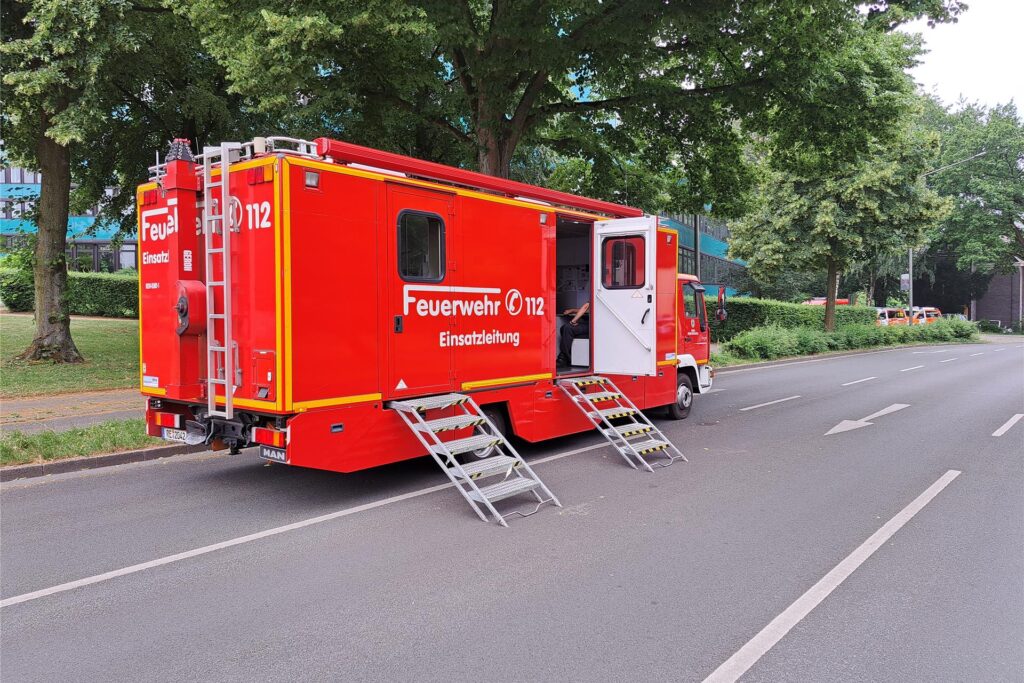 Die Einsatzleitung des Kreises Recklinghausen ist vor Ort. Die Einsatzleitung des Kreises Recklinghausen ist vor Ort.
