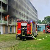 In einem Patientenzimmer im ersten Geschoss entstand der Brand aus noch ungeklärter Ursache.