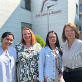 Ohne ausländische Fachkräfte geht es nicht. Das EvK wirbt an und hat für sie die Stelle einer Integrationsmanagerin geschaffen: (v.l.) Pflegekraft Jhoan Reyes, Integrationsmanagerin Gül-Nihal Cam, stellvertretende Pflegedienstleiterin am EvK Castrop-Rauxel Yvonne Löffler und Pflegedirektorin Beate Schlüter.