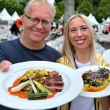 Oliver Volmerich, Marén Carle und Georg Thanscheidt gehörten zu dem sechsköpfigen Team, das alle Hauptgerichte auf der Gourmedo getestet hat.