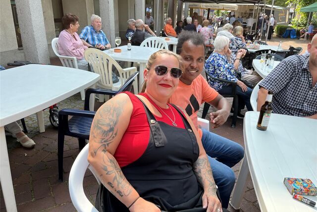 Nina Stifter auf dem Feierabendmarkt.