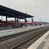 Der Bahnhof in Haltern am See an der Bahnhofsstraße.