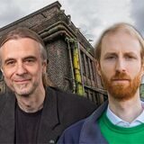 Ingrid Reuter, Fraktionssprecherin der Grünen-Ratsfraktiion, Utz Kowalewski, Fraktionsvorsitzender Linke Plus und Jendrik Suck, Fraktionsvorsitzender der CDU vor dem „Emscherschlösschen“ auf dem HSP-Gelände (Montage).