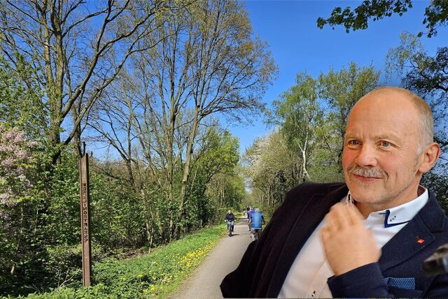 Eine Montage zeigt die König-Ludwig-Trasse und den SPD-Fraktionsvorsitzenden