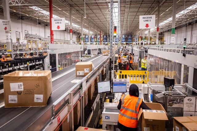 Ein Blick ins Amazon-Logistikzentrum in Dortmund