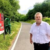 SPD-Ratsmitglied Christian Wengerek auf der König-Ludwig-Trasse.