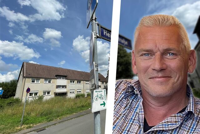 Vor LEG-Mietshäusern an der Heimstraße in Ickern wucherten Wildkräuter auf bis zu 1,80 Meter Höhe. Bewohner Thomas Frieling störte das. Nach seiner Beschwerde bei uns mähte die Stadt.