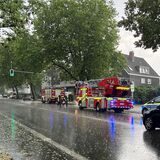 In der Castrop-Rauxeler Altstadt regnete es am 20. Mai 2022 so stark, dass die Kanalisation das Wasser nicht komplett und sofort ableiten konnte.