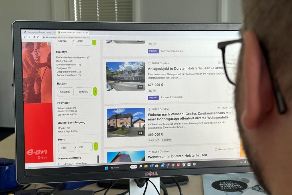 Auch zu verkaufende Eigentumswohnungen in Dorsten finden sich auf mehreren Internetportalen.