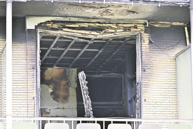 Nach dem Brand im Marienhospital Marl ist die Station 2, in der das Feuer entstanden war, außer Betrieb. Sie muss komplett saniert werden.
