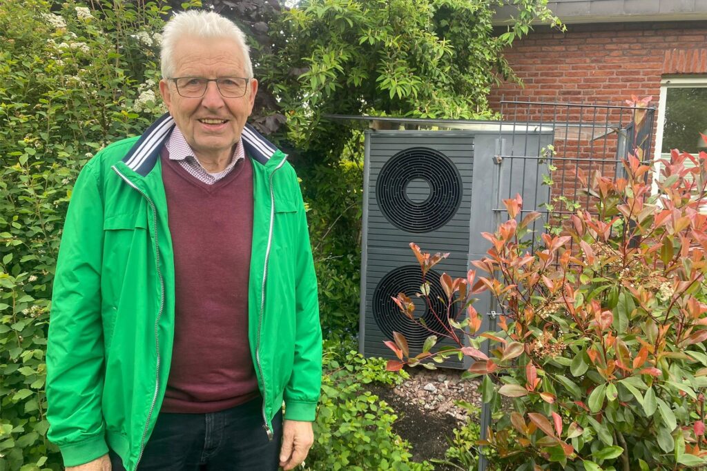 Heinz Wesselmann ist zufrieden mit seiner Wärmepumpe.