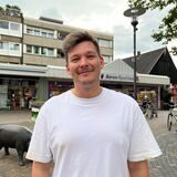 Sebastian Mika in der Hertener Innenstadt.