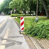 Beschädigte Zählstation an der Mühlenstraße in Recklingahausen