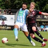 Aplerbecks Top-Stürmer Maxi Podehl (l.) traf mit dem ASC 09 Dortmund im Testspiel auf die U23 von Fortuna Düsseldorf.