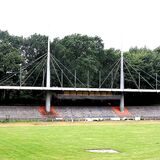 Auch die Tribüne des Jahnstadions steht praktisch bereits unter Denkmalschutz.