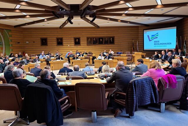 Der Recklinghäuser Kreistag tagt am 6. März 2023 im Kreishaus in Recklinghausen.