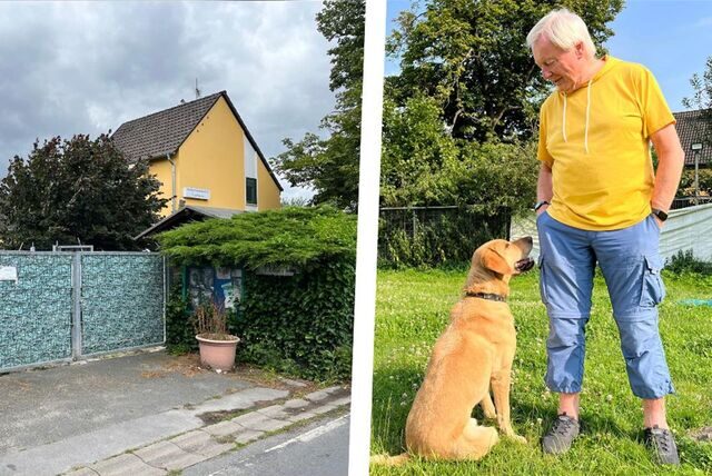 Johannes Beisenherz (Foto rechts) ist Vorsitzender des Vereins „Tierschutz Castrop-Rauxel“, der das Tierheim in Deininghausen (Foto links) betreibt.