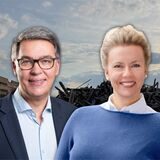 Dortmunds OB Thomas Westphal, NRW Wissenschaftsministerin Ina Brandes und der Essener Investor Christoph Thelen (Montage)