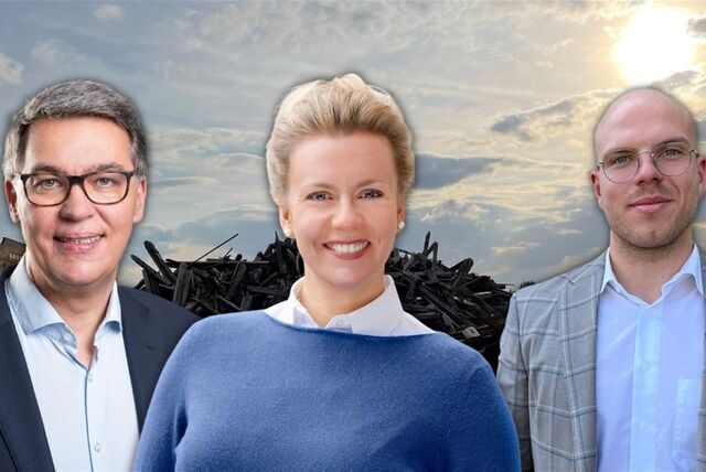 Dortmunds OB Thomas Westphal, NRW Wissenschaftsministerin Ina Brandes und der Essener Investor Christoph Thelen (Montage)