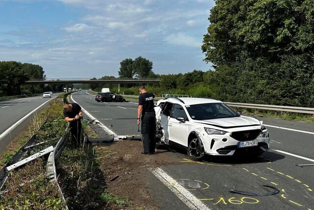 Unfall auf der A 43 bei Haltern