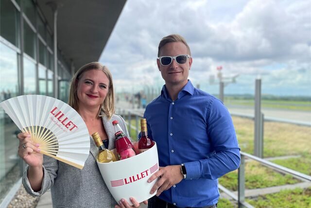 Jenny Nicke von Lillet und Przemek Ryszak von Granini werden gemeinsam Cocktails auf dem neuen Boulevard bei Dortmund à la Carte anbieten