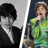 Zwei Fotos von Mick Jagger, aus den 60er-Jahren und aus 2022.