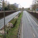Die leere B1 während einer Bombenentschärfung