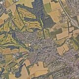 So sieht Frohlinde aktuell aus der Luft gesehen aus. Die Aufnahme des RVR stammt aus dem Jahr 2022. Die älteste ist knapp 100 Jahre alt.