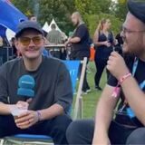David Laudage von Walking on Rivers im Gespräch mit Reporter Mathias Gaumann.