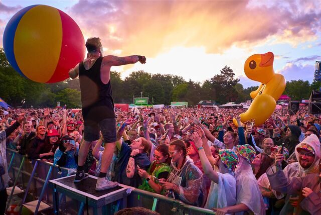 SDP haben am Samstag als letzter Act auf der Mainstage des Juicy Beats 2023 im Dortmunder Westfalenpark gespielt.