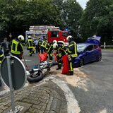 Motorrad-Unfall am Freudenberg