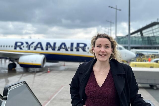 Annika Ledeboer (29) ist seit Oktober 2022 Deutschland-Managerin der irischen Fluggesellschaft Ryanair. Im Interview spricht sie über die Entwicklung der Passagierzahlen in Dortmund.