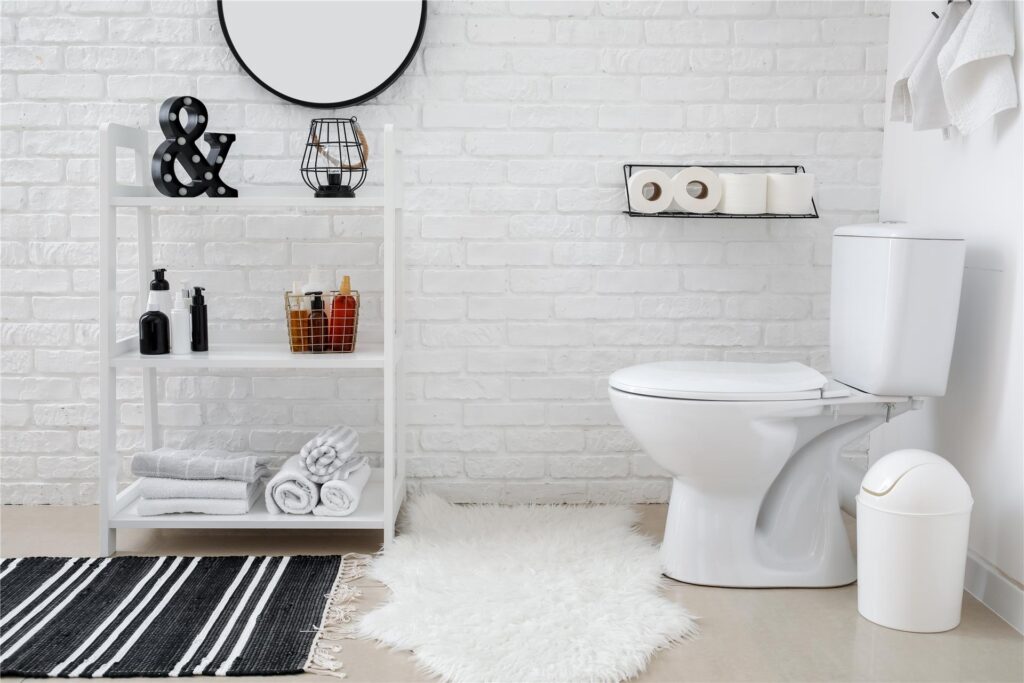 Badezimmer mit Toilette Badezimmer mit Toilette