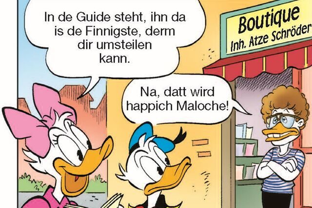 Atze Schröder taucht im Lustigen Taschenbuch auf und soll Donald Duck „umsteilen“.