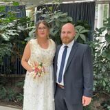 Marcy und Yannik Seifert im Glashaus in Herten.