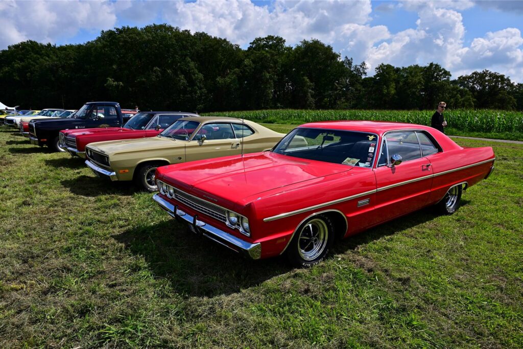 Die Mopar Nationals 2023, Deutschlands größtes Treffen für Dodge, Plymouth und Chrysler Fahrzeuge bis Baujahr 1979 finden an diesem Wochenende am Bikertreff Vogel in Marl statt.