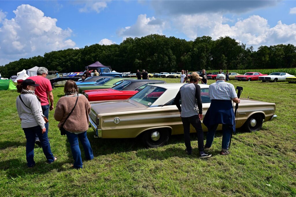 Die Mopar Nationals 2023, Deutschlands größtes Treffen für Dodge, Plymouth und Chrysler Fahrzeuge bis Baujahr 1979 finden an diesem Wochenende am Bikertreff Vogel in Marl statt.
