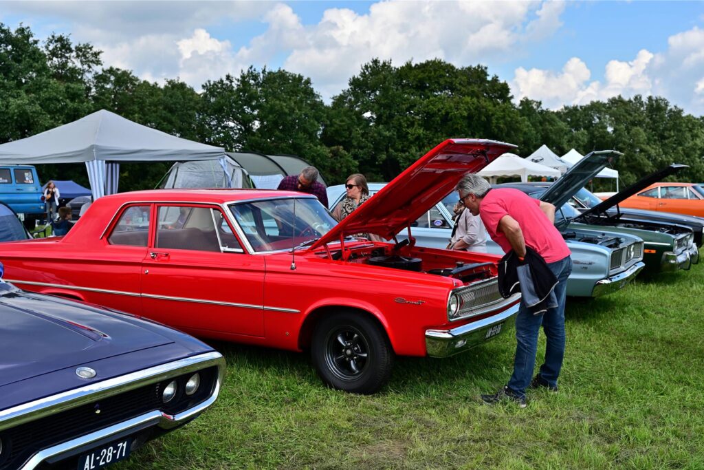 Die Mopar Nationals 2023, Deutschlands größtes Treffen für Dodge, Plymouth und Chrysler Fahrzeuge bis Baujahr 1979 finden an diesem Wochenende am Bikertreff Vogel in Marl statt.