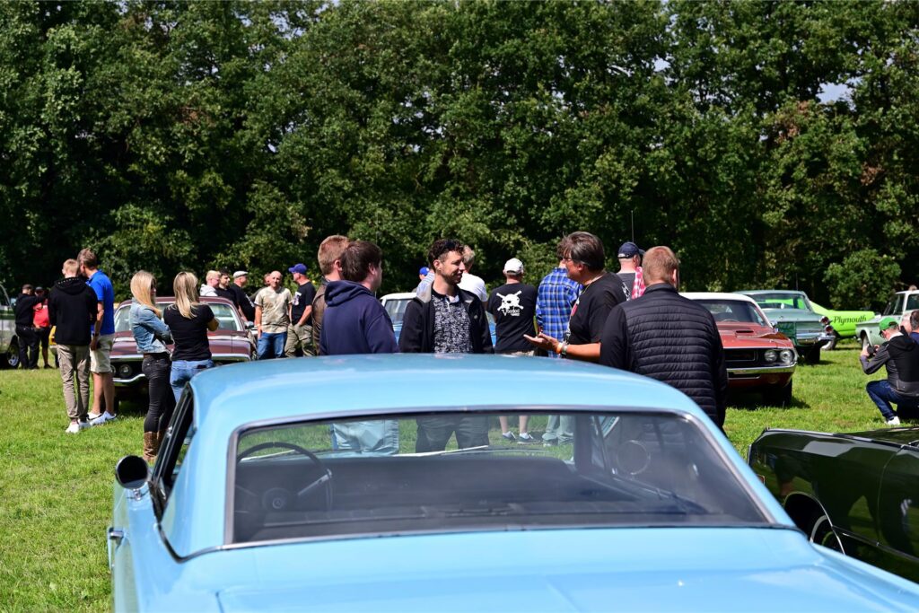 Die Mopar Nationals 2023, Deutschlands größtes Treffen für Dodge, Plymouth und Chrysler Fahrzeuge bis Baujahr 1979 finden an diesem Wochenende am Bikertreff Vogel in Marl statt.
