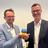 Daniel Schmücker (links) und Uwe Schniederjan sind bei der Sparkasse Bergkamen-Bönen Experten in Sachen Baufinanzierung.